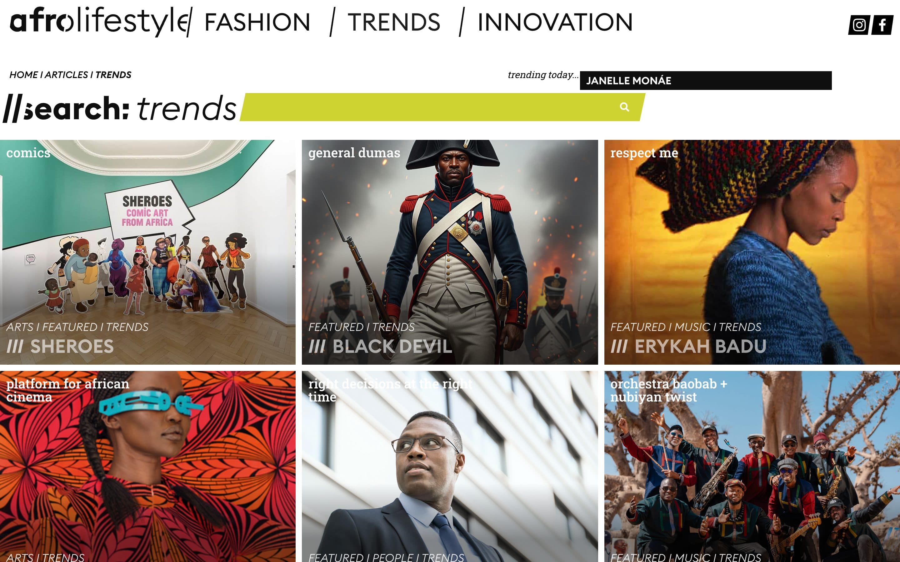 Trends Kategorie