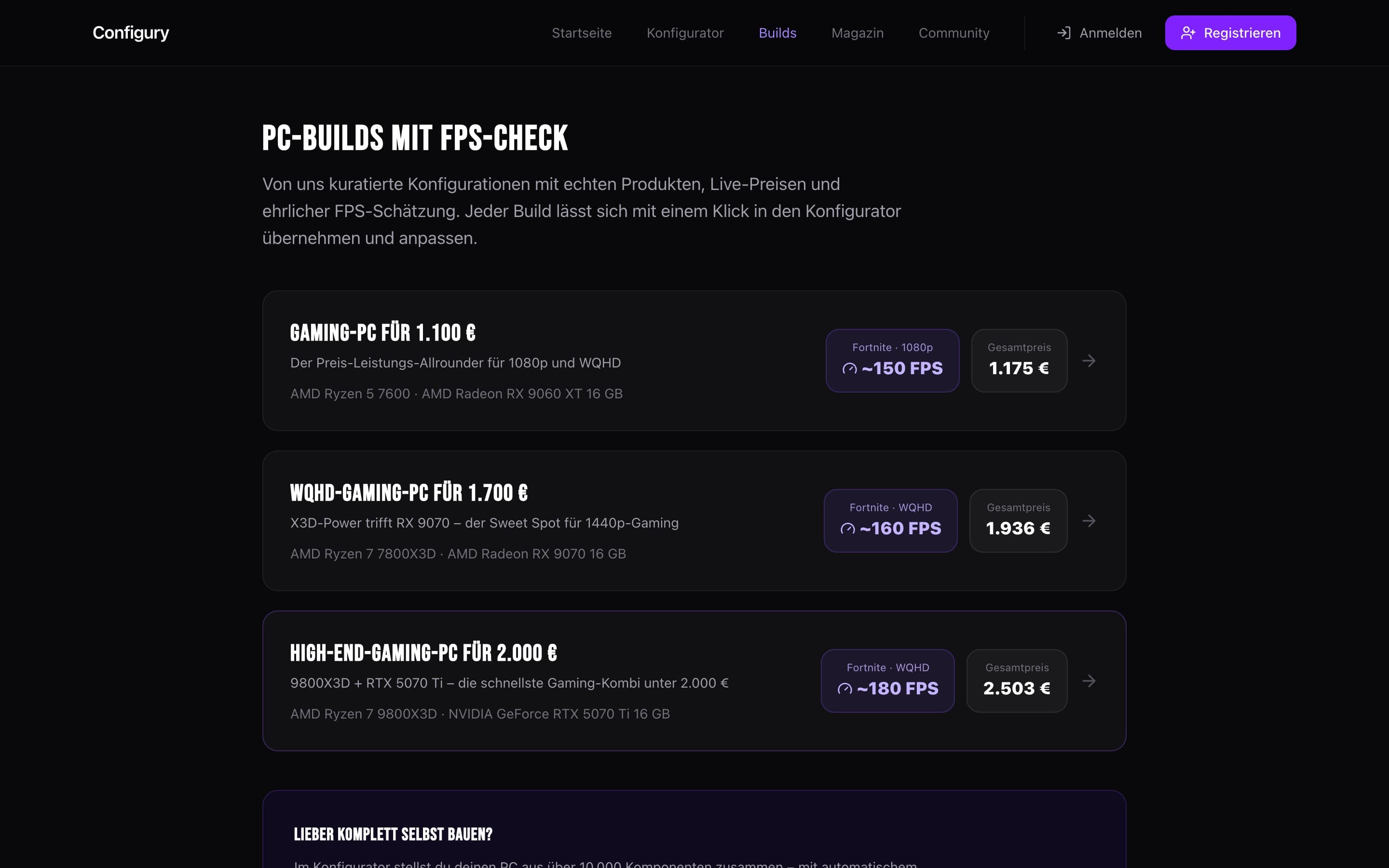 Community Builds