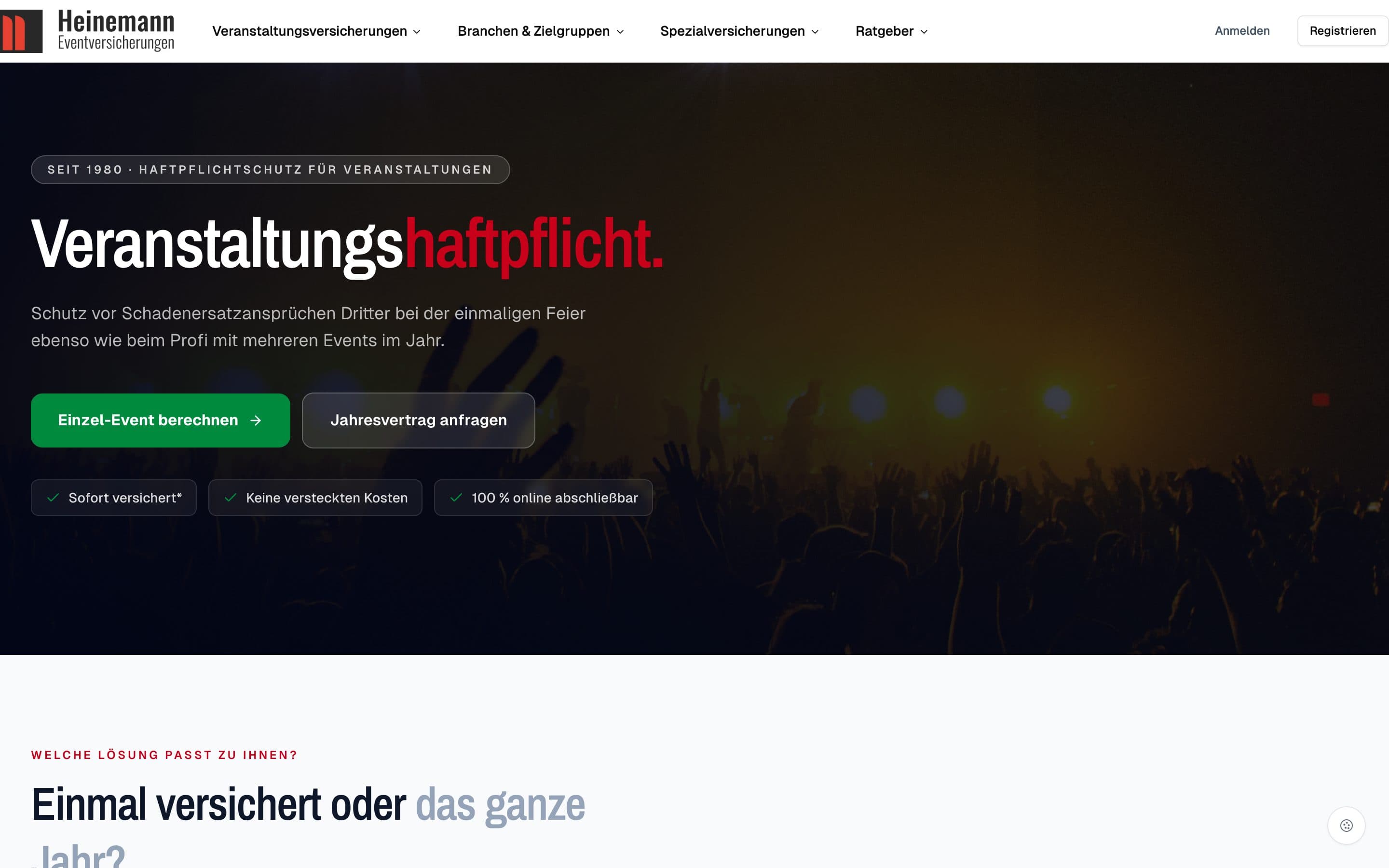 Veranstaltungs-Haftpflicht