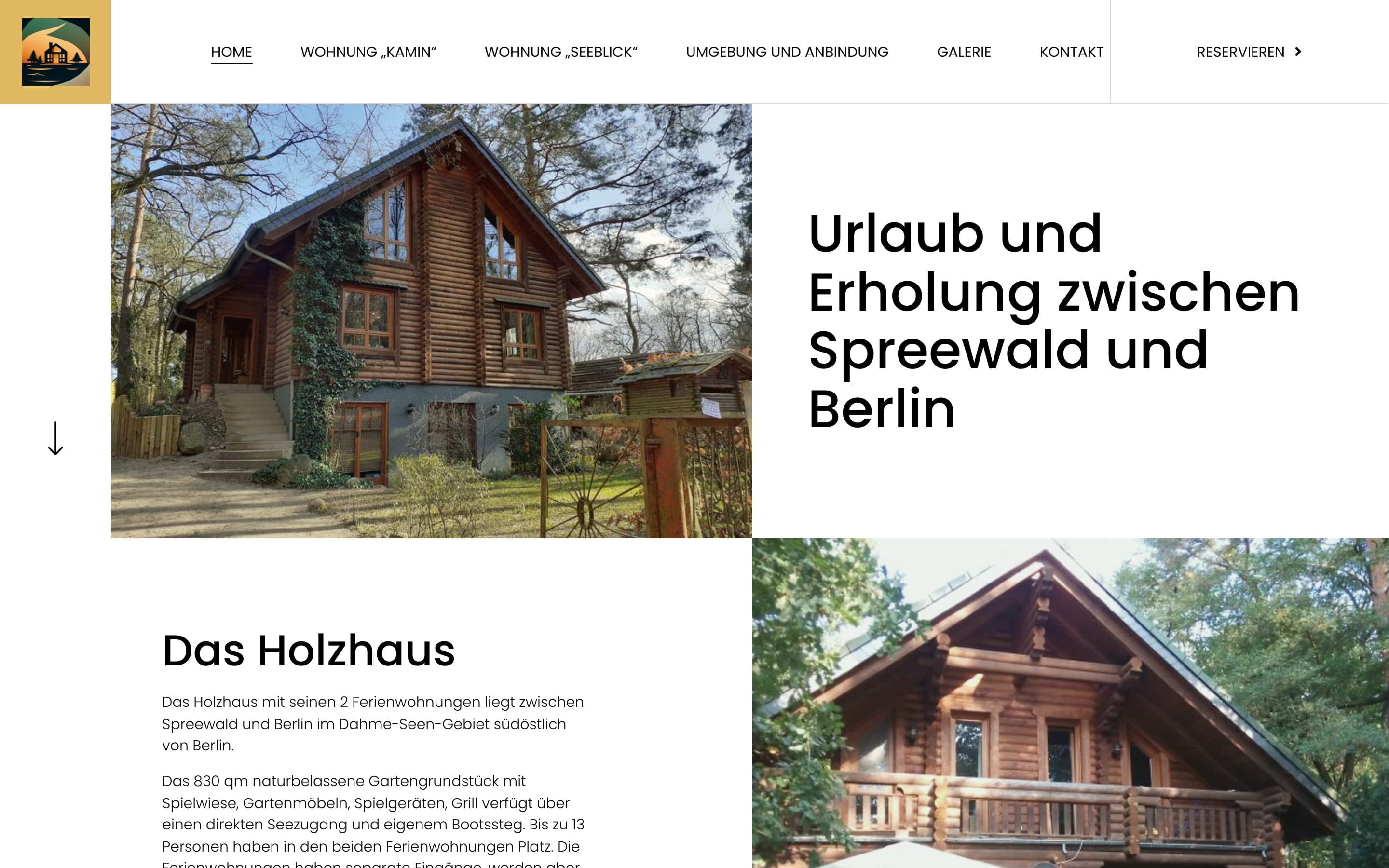 Holzhaus am See Screenshot