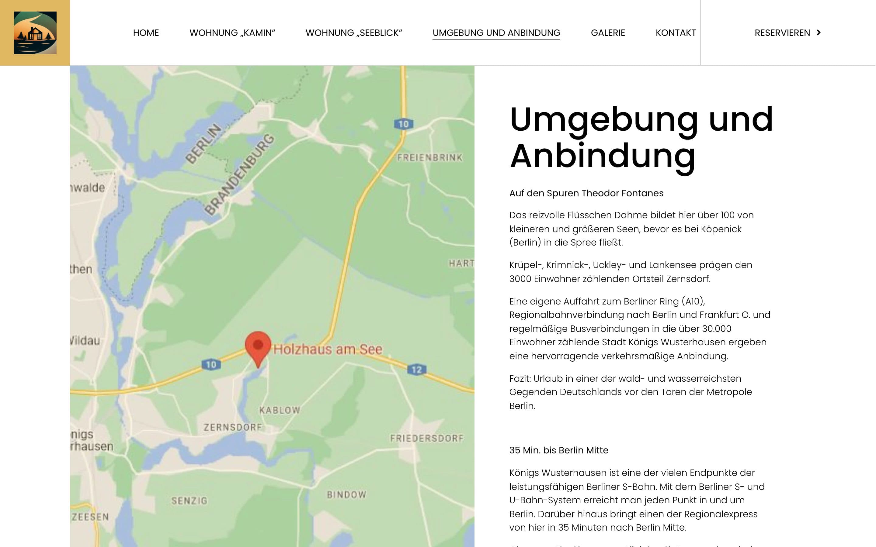 Umgebung und Anbindung