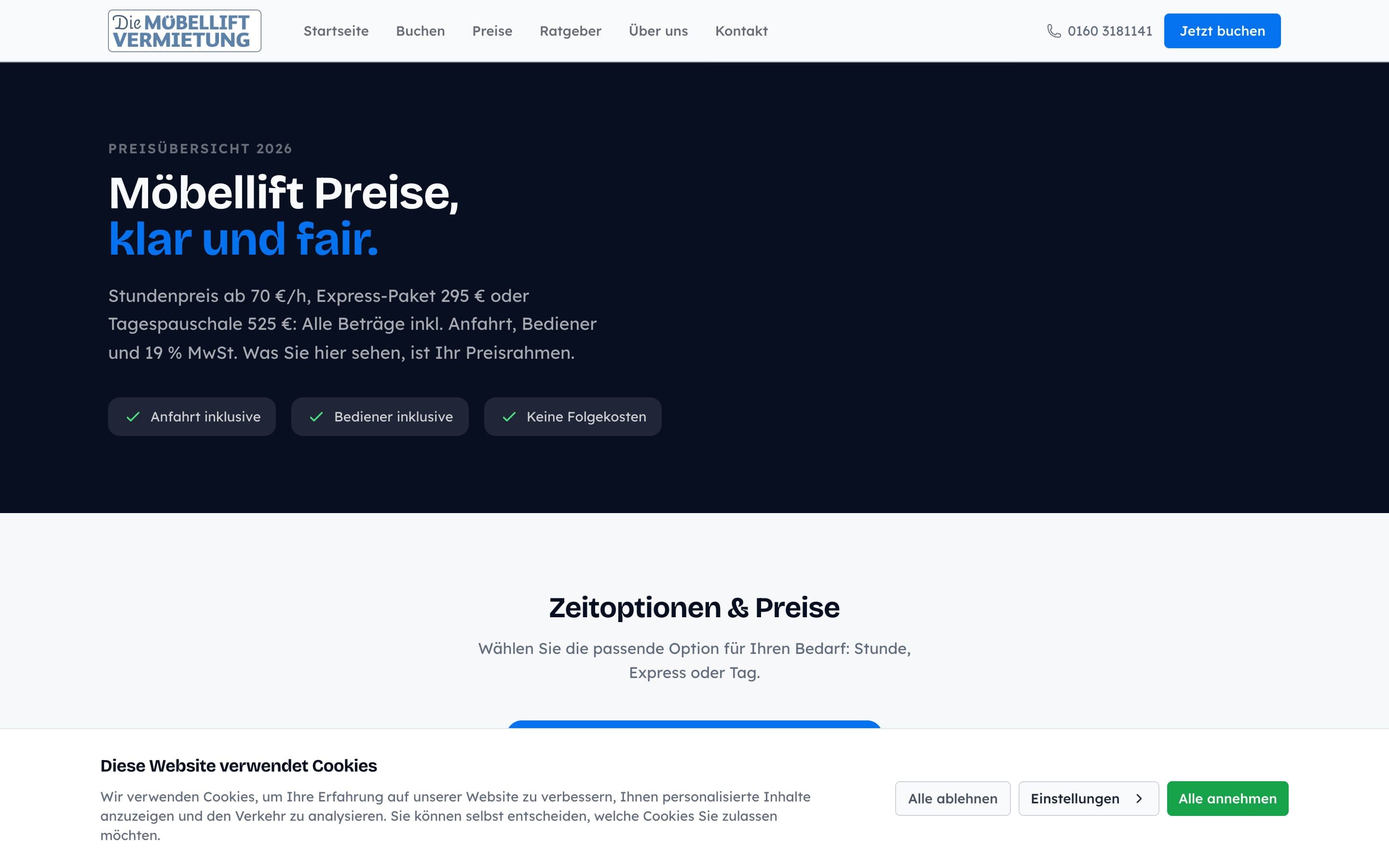 Preisübersicht